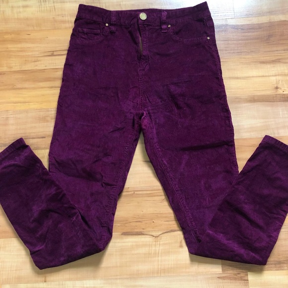 Blank NYC Pants - Blank NYC burgundy, hi-rise, corduroy leggings. Size 28. GUC